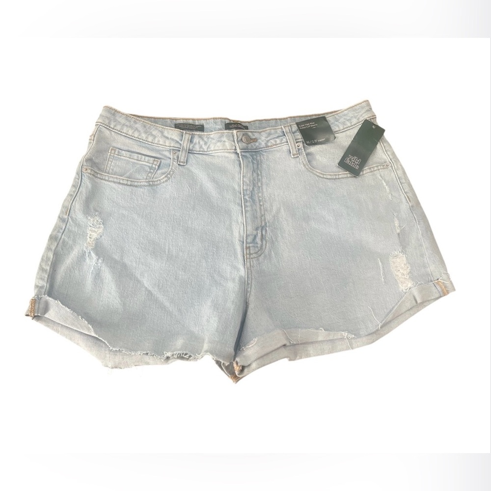 Wild Fable Super High-Rise Rolled Cuff Denim Shorts Women’s Size 16R NWT